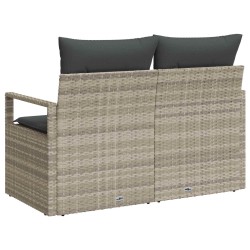 Canapé de jardin avec coussin 120 x 62 x 69 cm polyrotin 521086521086