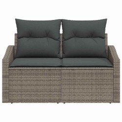 Canapé de jardin avec coussin 123 x 62 x 69 cm polyrotin 521087521087
