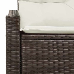Canapé de jardin avec coussin 123 x 62 x 69 cm polyrotin 521088521088