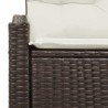 Canapé de jardin avec coussin 123 x 62 x 69 cm polyrotin 521088521088