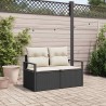 Canapé de jardin avec coussin 120 x 62 x 69 cm polyrotin 521090521090