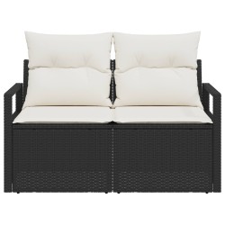 Canapé de jardin avec coussin 120 x 62 x 69 cm polyrotin 521090521090