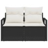 Canapé de jardin avec coussin 120 x 62 x 69 cm polyrotin 521090521090