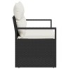 Canapé de jardin avec coussin 120 x 62 x 69 cm polyrotin 521090521090
