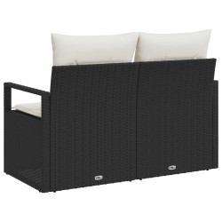 Canapé de jardin avec coussin 120 x 62 x 69 cm polyrotin 521090521090