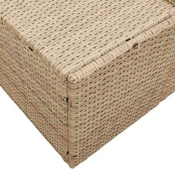 Canapé de jardin avec coussin Beige 184 x 62 x 69 cm polyrotin 521096521096