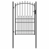 Portail de clôture avec pointes Emmen Gris 200 x 100 cm 521103521103