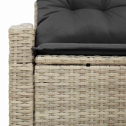 Canapé de jardin avec coussin 123 x 62 x 69 cm polyrotin 521122521122