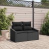 Canapé de jardin avec coussin 123 x 62 x 69 cm polyrotin 521123521123
