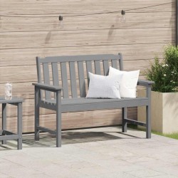Banc de jardin Gris clair 120 x 59 x 88 cm HDPE 521132521132
