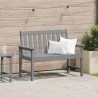 Banc de jardin Gris clair 120 x 59 x 88 cm HDPE 521132521132