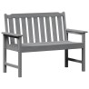 Banc de jardin Gris clair 120 x 59 x 88 cm HDPE 521132521132