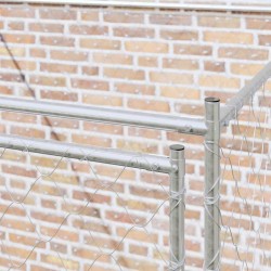 Cage pour chien Argenté 200 x 200 x 200 cm Acier galvanisé 521135521135