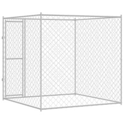 Cage pour chien Argenté 200 x 200 x 200 cm Acier galvanisé 521135521135
