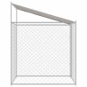 Cage pour chien avec toit Argenté 200 x 200 x 258 cm 521136521136