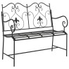 Banc de jardin Noir 104 x 54 x 93 cm Acier 521147521147
