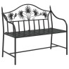 Banc de jardin Noir 104 x 52,5 x 89 cm Acier 521148521148