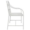 Banc de jardin Blanc antique 104 x 52,5 x 89 cm Acier 521149521149