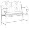 Banc de jardin Blanc antique 104 x 54 x 93 cm Acier 521150521150