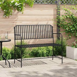 Banc de jardin Noir 103,5 x 51,5 x 90 cm Acier 521151521151
