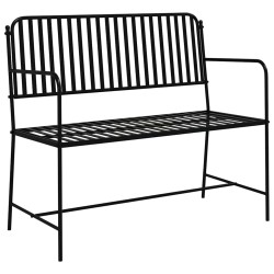 Banc de jardin Noir 103,5 x 51,5 x 90 cm Acier 521151521151