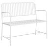 Banc de jardin Blanc Uni 103,5 x 51,5 x 90 cm Acier 521155521155