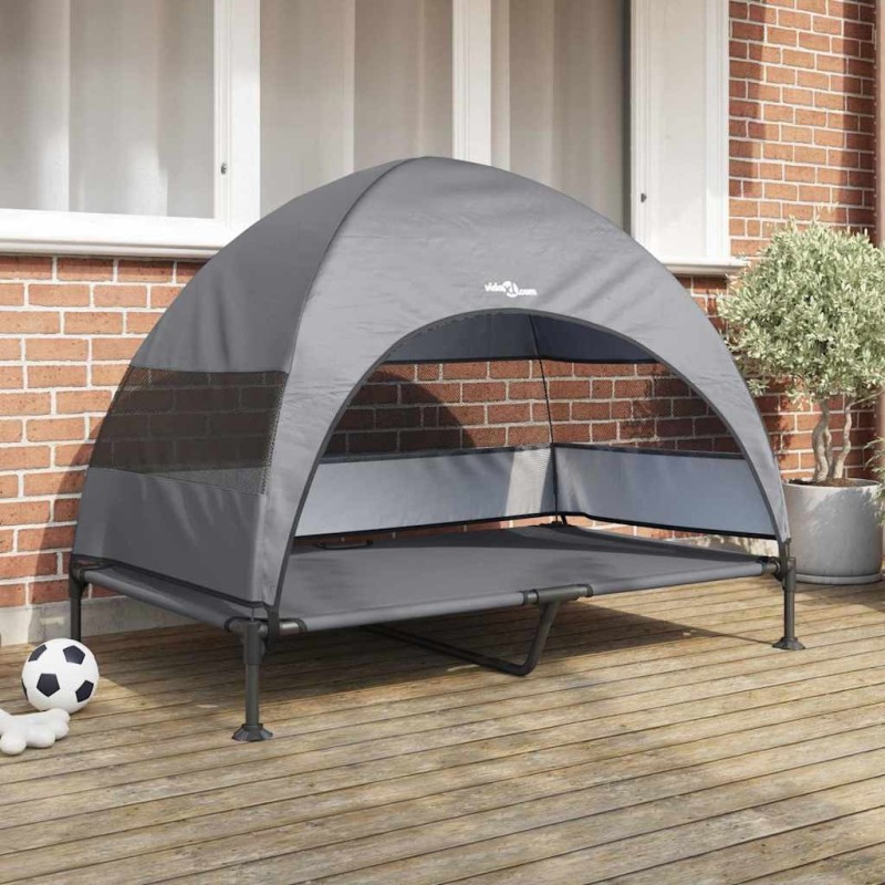 Lit surélevé pour chien Gris clair 127 x 81 x 108 cm 521176521176