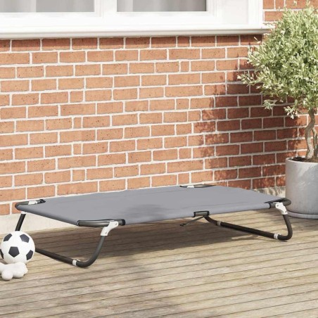 Lit pour Chien Gris clair 105 x 65 x 18 cm Acier 521177521177
