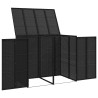 Boîte de poubelle 2 pcs Noir 130 x 80 x 115 cm Polyéthylène 521180521180