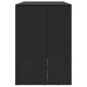 Boîte de poubelle 2 pcs Noir 130 x 80 x 115 cm Polyéthylène 521180521180