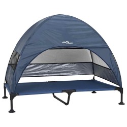 Lit surélevé pour chien Bleu marine 127 x 81 x 108 cm 521186521186