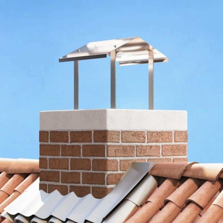 Hotte de cheminée Argenté 40 x 40 x 37,5 cm Acier inoxydable 521196521196