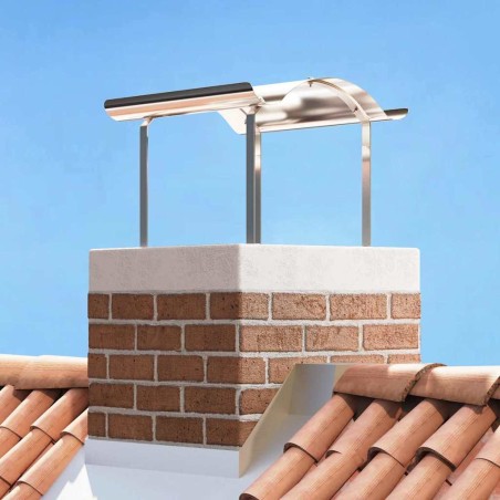 Chapeau de cheminée Argenté 59,5 x 50 x 36,5 cm 521197521197