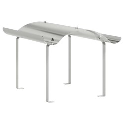 Chapeau de cheminée Argenté 59,5 x 50 x 36,5 cm 521197521197