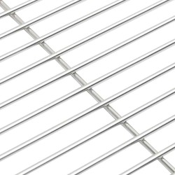 Grille de barbecue Argenté 43 x 43 cm Acier inoxydable 521200521200