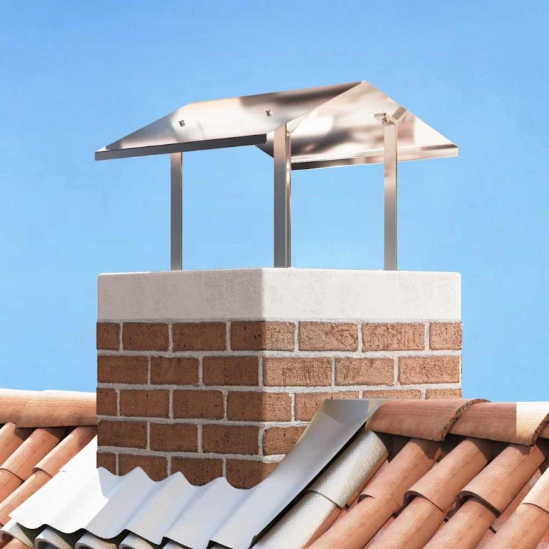 Hotte de cheminée Argenté 50 x 60 x 37 cm Acier inoxydable 521203521203