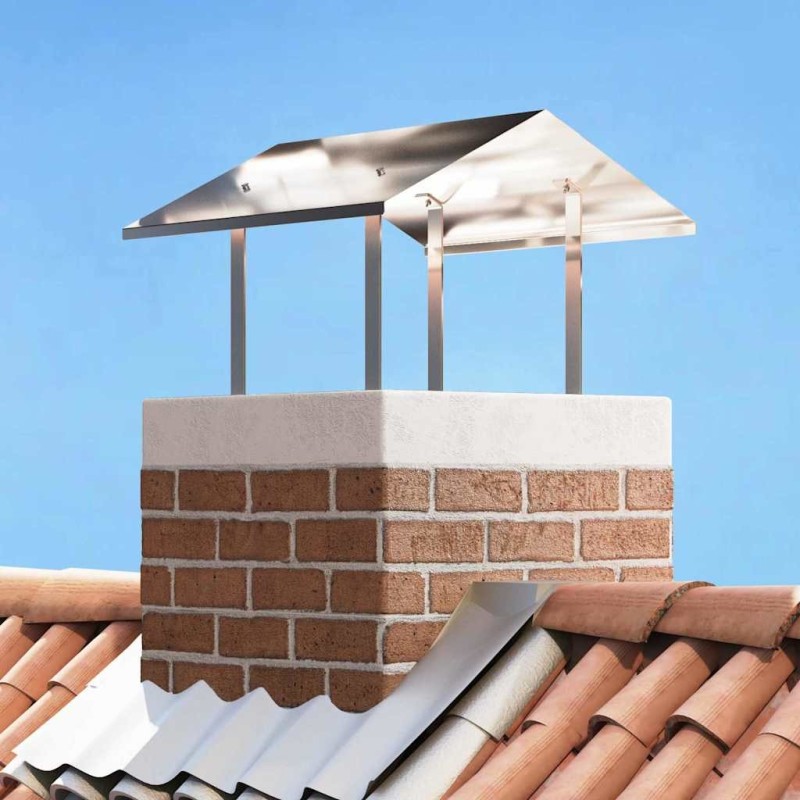 Hotte de cheminée Argenté 60 x 60 x 38 cm Acier inoxydable 521204521204