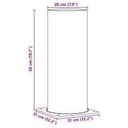 Extension de Tête de Cheminée Argenté 31 x 31 x 50 cm 521212521212