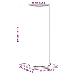 Extension de Tête de Cheminée Argenté 29 x 29 x 50 cm 521213521213