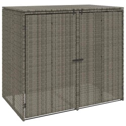 Boîte de poubelle 2 pcs Gris 130 x 80 x 115 cm Polyéthylène 521237521237