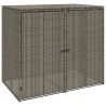 Boîte de poubelle 2 pcs Gris 130 x 80 x 115 cm Polyéthylène 521237521237
