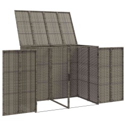 Boîte de poubelle 2 pcs Gris 130 x 80 x 115 cm Polyéthylène 521237521237