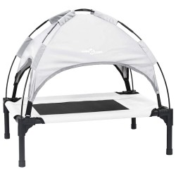 Lit pour Chien Gris Argenté 62 x 48 x 61 cm Acier 521241521241