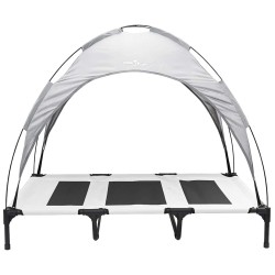 Lit pour Chien Gris Argenté 122 x 93 x 106,5 cm Acier 521300521300