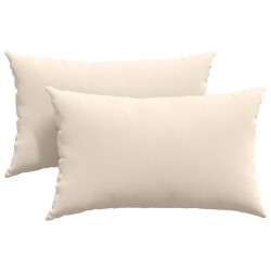 Coussins de canapé 2 pcs Beige 50 x 30 cm tissu 521337521337