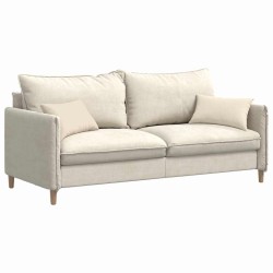 Coussins de canapé 2 pcs Beige 50 x 30 cm tissu 521337521337