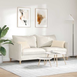 Coussins de canapé 2 pcs Beige 50 x 30 cm tissu 521337521337