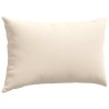 Coussins de canapé 2 pcs Beige 50 x 30 cm tissu 521337521337