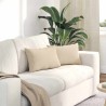 Coussins de canapé 2 pcs Crème 50 x 30 cm tissu 521340521340