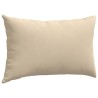 Coussins de canapé 2 pcs Crème 50 x 30 cm tissu 521340521340